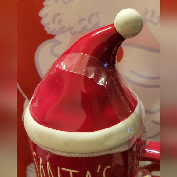 Santa's Helper Rae Dunn mug with Topper lid - Picture 4 of 4